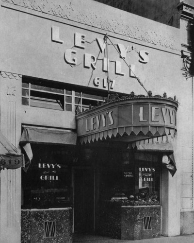 Entrance to Levy's Grill