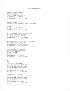 Requests for Commission reports, 1991-07-10/1991-07-31