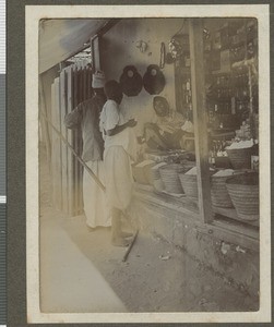 Food stall, Dar es Salaam, Tanzania, July 1917
