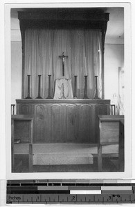 Altar in Maryknoll Chapel, Tepic, Mexico, August 1943