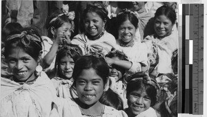 School girls, Concepcion, Guatemala, April 1947