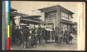 Traditional funeral procession, Japan, ca.1920-1940