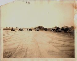 Sebastopol Airport under construction 1923 by volunteers with tractors and graders