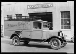 California Baking Co. truck, Southern California, 1929
