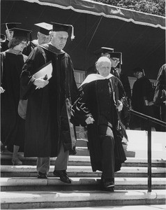 Marta Feuchtwanger receiving her honorary degree, 1980
