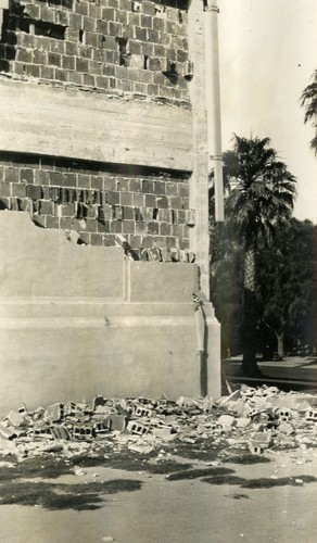 Santa Barbara 1925 Earthquake Damage - School
