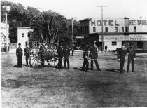 Mill Valley Fire Department hose cart team, 1907