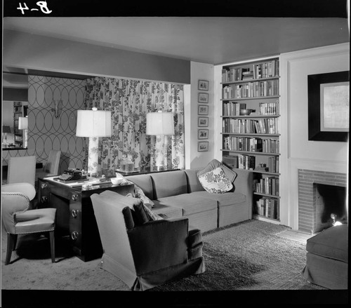 Shearer, Lloyd and Marva, residence. Living room
