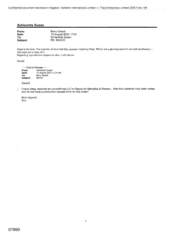 [Email from Gerald Barry to Susan Schiavetta regarding a copy of BACCO report]