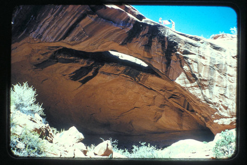 Natural Bridge in upper part of Little Finger Canyon, Navajo Canyon in the Navajo Reservation