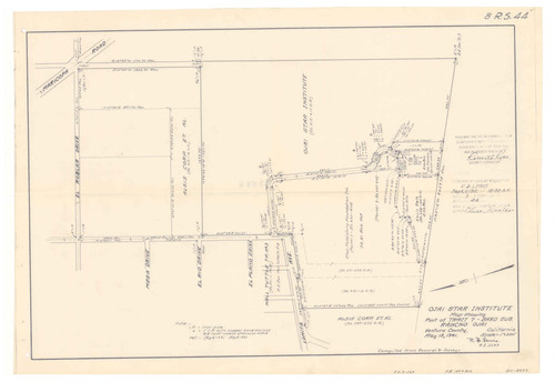 Survey of Tract 7, Bard Subdivision, Rancho Ojai