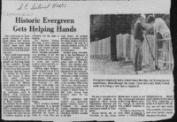 Historic Evergreen gets helping hands