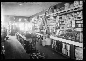 Burrows & Johnsen hardware store, interiors and exteriors, Los Angeles, 1924