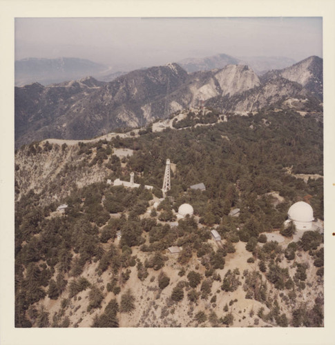Color aerial view of Mount Wilson Observatory