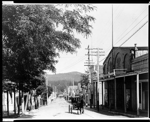 View of Broad Street in Nevada City, California