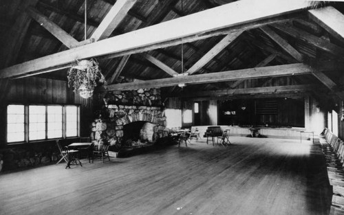 Camp Radford lodge, interior