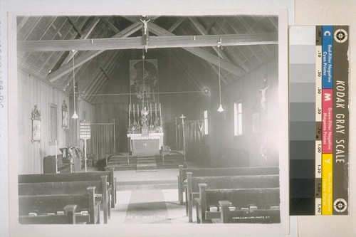 Interior of St. Mary the Virgin Church. [Photograph by Turrill & Miller.]