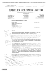 [Letter from Fadi Nammour to Sue James regarding delayed delivery of tobacco products for Iran]