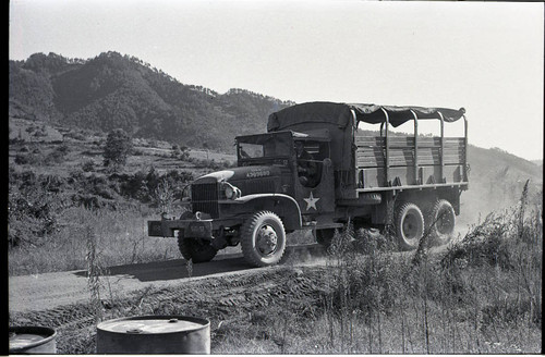 Personnel carrier in mountainous area