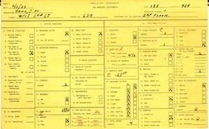 WPA household census for 630 W 3RD, Los Angeles