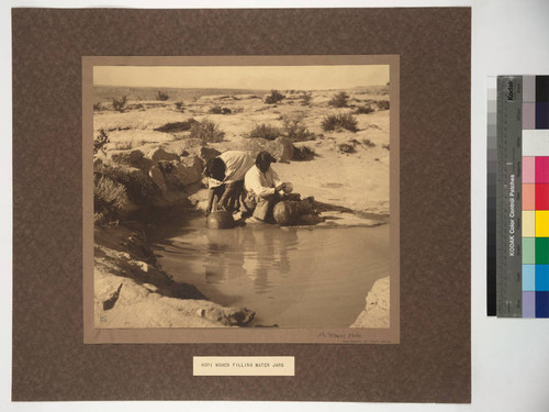 A Water Hole. Hopi women of First Mesa