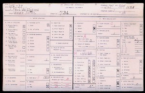 WPA household census for 736 WEST 75TH, Los Angeles County