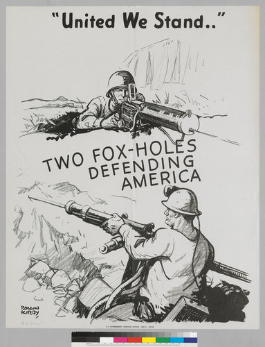 "United We Stand..": Two fox-holes defending America