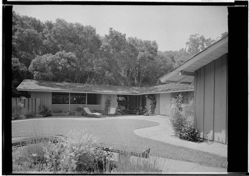 Palfrey residence ["Ranch house among the trees"]. Exterior