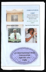 International Holy Convention, COGIC (1st: 2011: Bethel, Cuba), flier