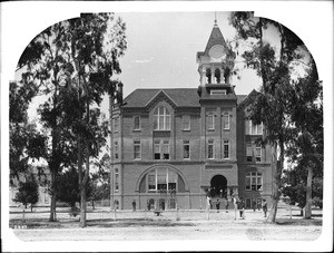 First brick building at the University of Southern California, ca.1890-1895