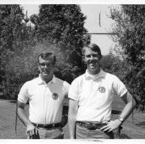 Golfers Vic Loustalot (left) and Gregg McHatton