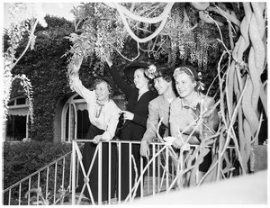 Society; Los Angeles District Federation of Women's Clubs, Juniors at a Pasadena Hotel, 1951
