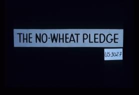 The no-wheat pledge