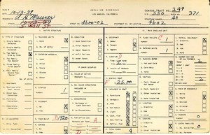 WPA household census for 4600 WALL, Los Angeles