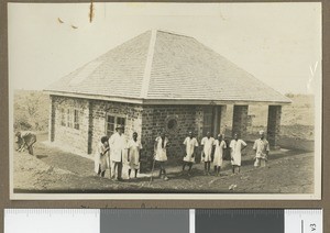Leper dispensary, Chogoria, Kenya, ca.1929