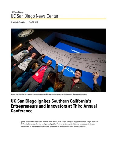 UC San Diego Ignites Southern California’s Entrepreneurs and Innovators at Third Annual Conference