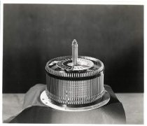 Gear wheels, condensers, parts for Elliott radio time-clock