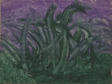 Purple and green painting