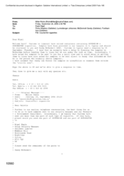 [ An Email from Robin Miller to Nigel Espin regarding Counterfeit cigarettes]