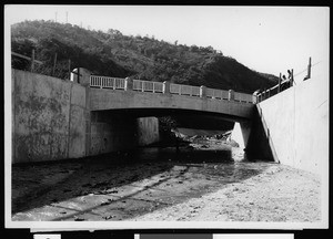 View of the Hermon Avenue Bridge over the Arroyo Seco, 1936