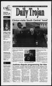 Daily Trojan, Vol. 124, No. 3, January 18, 1995