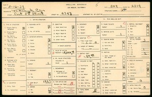 WPA household census for 2747 EAST FIFTH STREET, Los Angeles