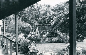 View on the garden of the presbytery