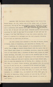 1915-1919 - Meeting Minutes of the Sonoma Valley Woman's Club