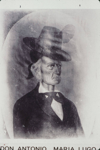 Portrait of Don Antonio Maria Lugo, early landowner in Monterey Park