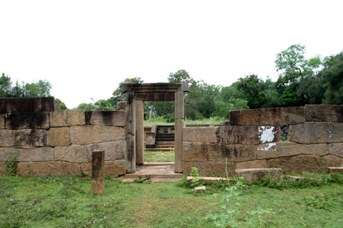 Western Monasteries (Tapovanaya); forest hermitage; stone wall