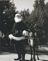 Santa's Village: Santa with Reindeer