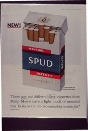 These new and different filter cigarettes from Philip Morris have a light touch of menthol that freshens the smoke-something wonderful!