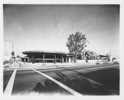 E Street view of the Library under construction, Santa Rosa, California, 1966