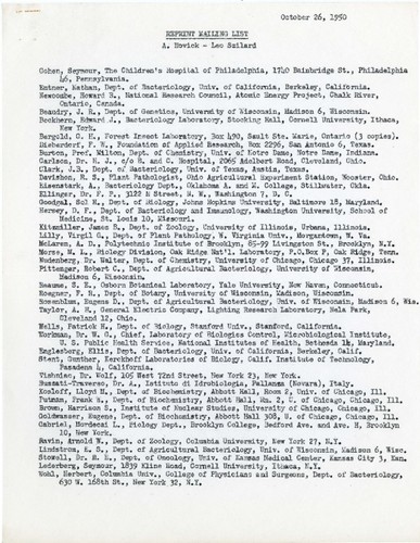 Chemostat - Reprint mailing list